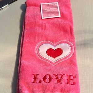 Target Pink Love Hand Towel